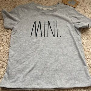 Gray Rae Dunn shirt size 4T. New. Never worn
